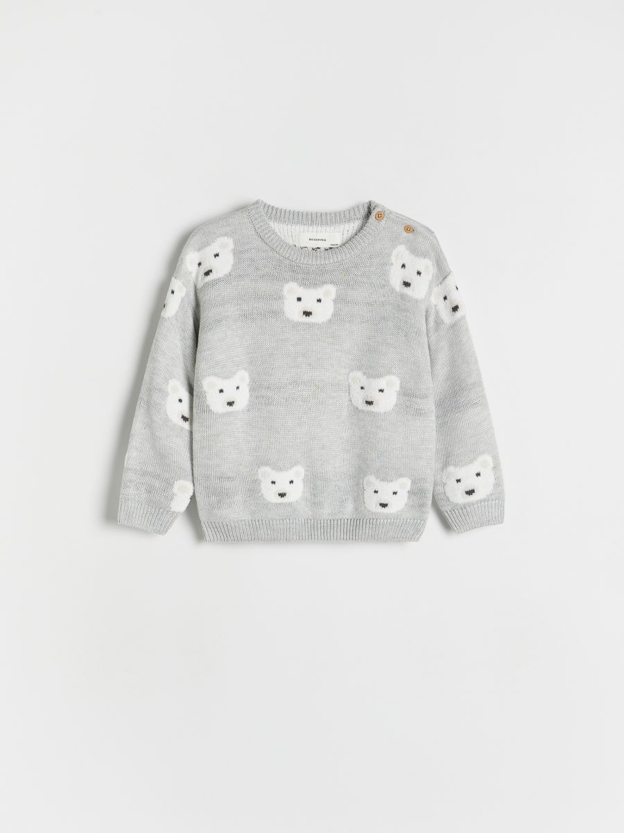 Patterned jumper - light grey - RESERVED - 2