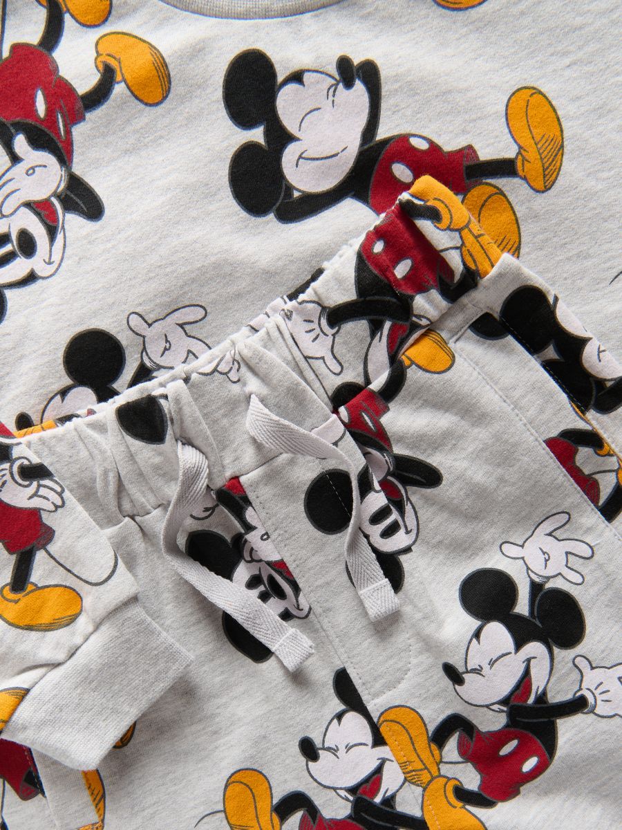Ensemble en coton Mickey Mouse - gris clair - RESERVED - 2