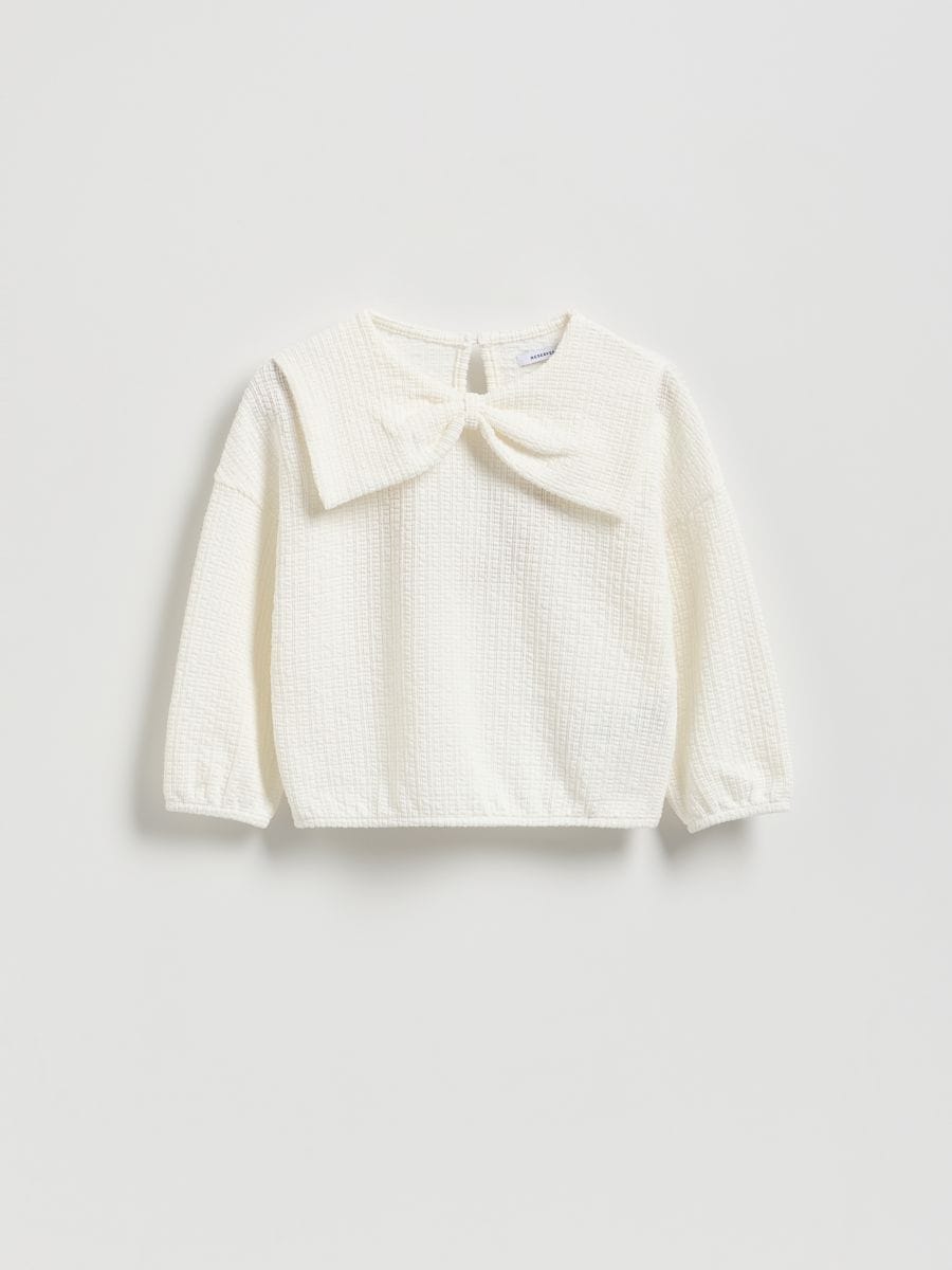 Bluse mit Kragen - creme - RESERVED