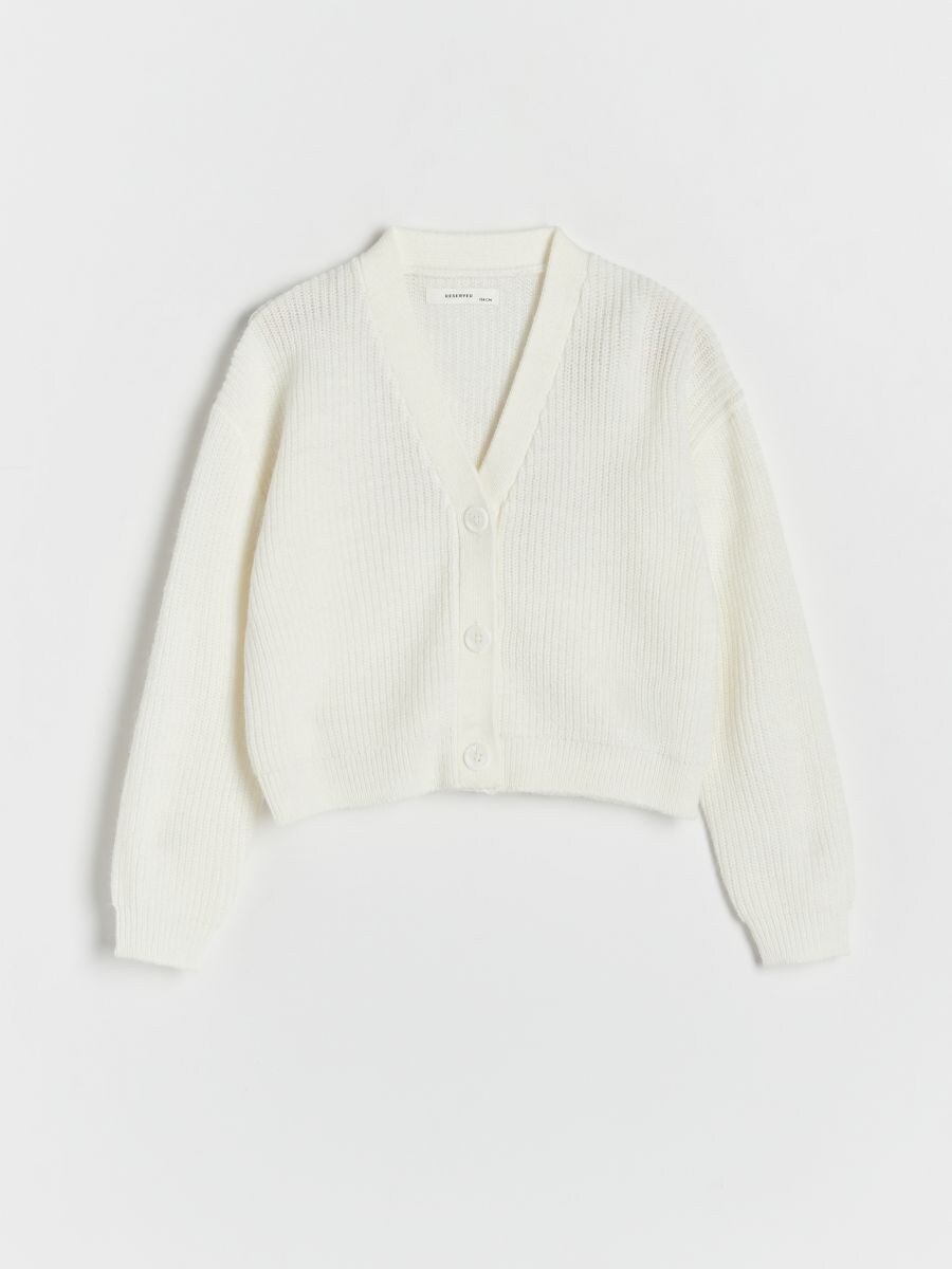 Cardigan with buttons - cream - RESERVED - 2