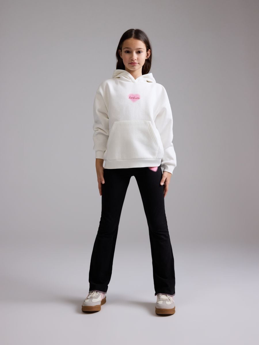 Cotton rich sweatshirt with print - cream - RESERVED - 6