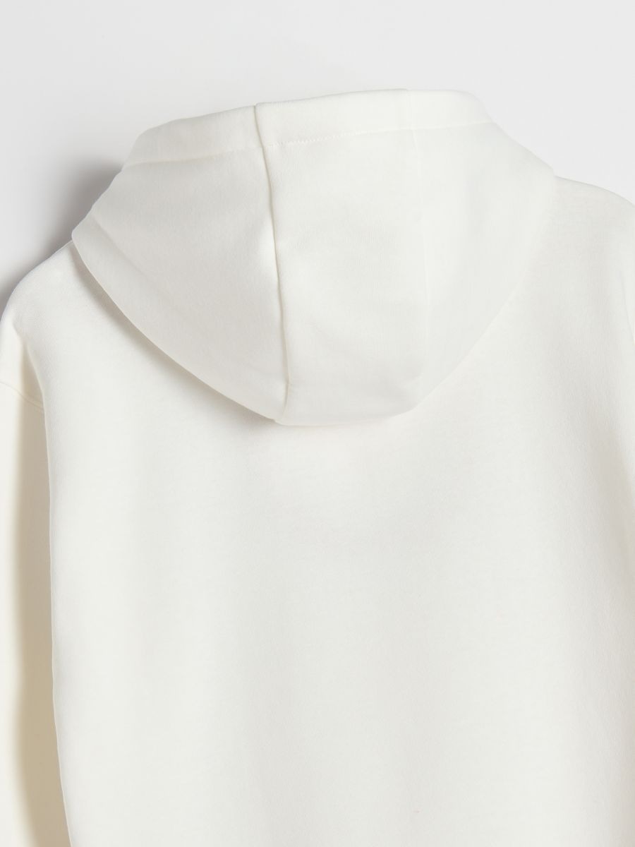 Cotton rich sweatshirt with print - cream - RESERVED - 4