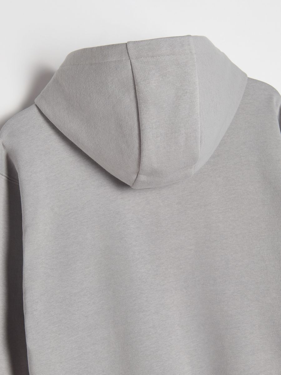 Cotton rich sweatshirt with print - light grey - RESERVED - 4