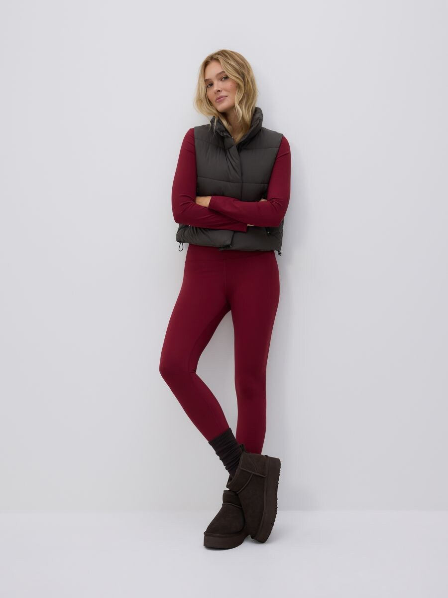 LADIES` TROUSERS - bordo - RESERVED