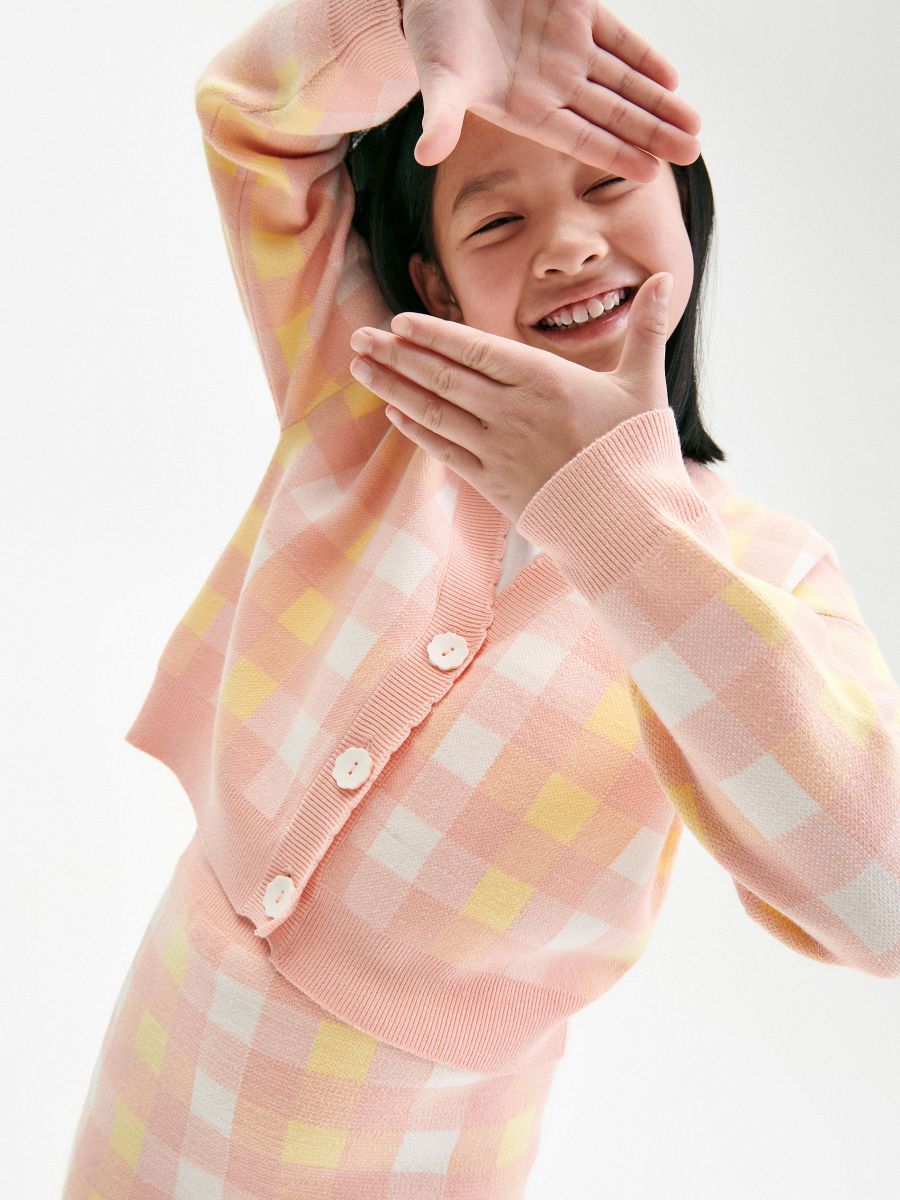 Check cardigan - multicolor - RESERVED - 5