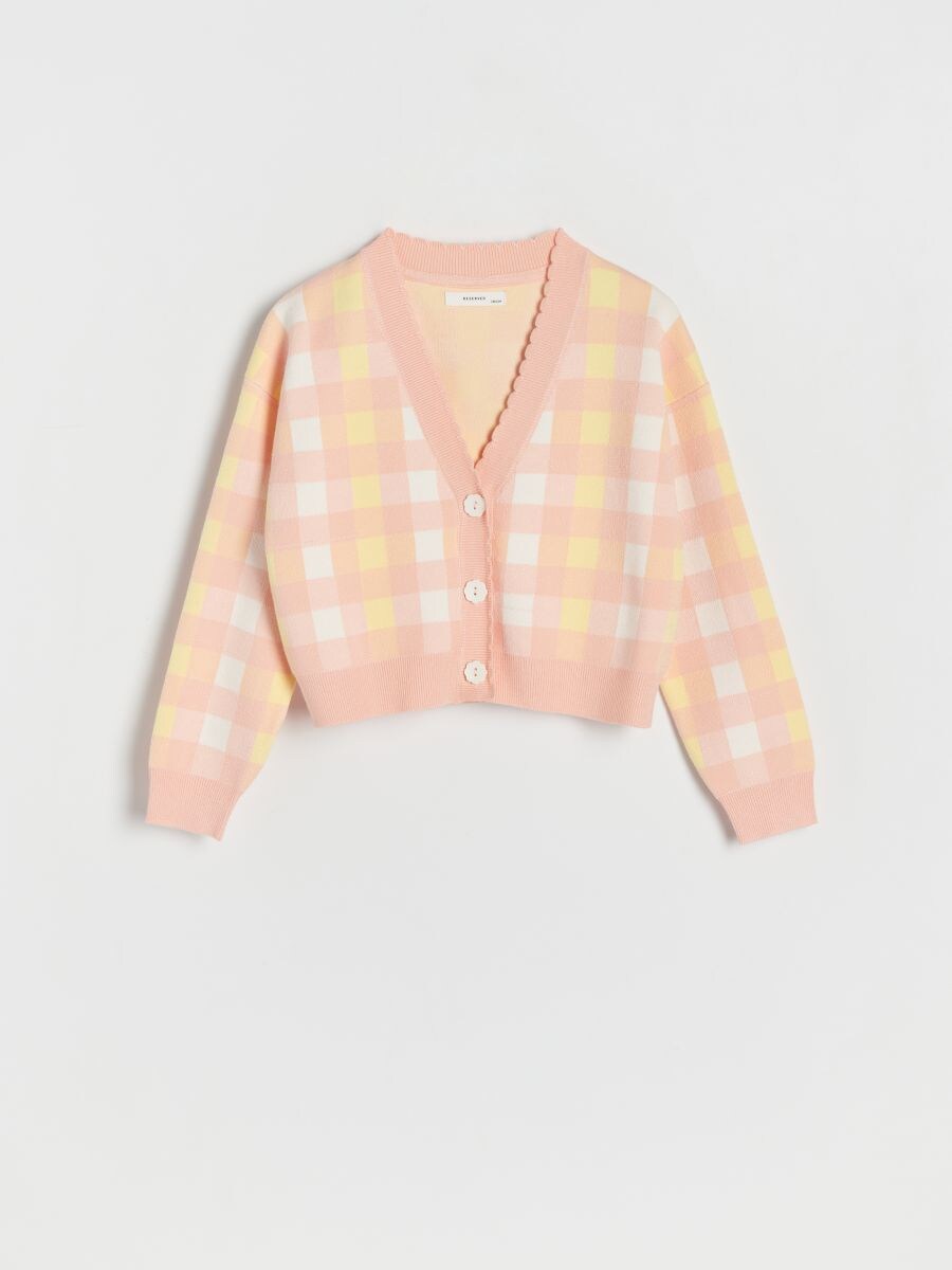 Check cardigan - multicolor - RESERVED - 2