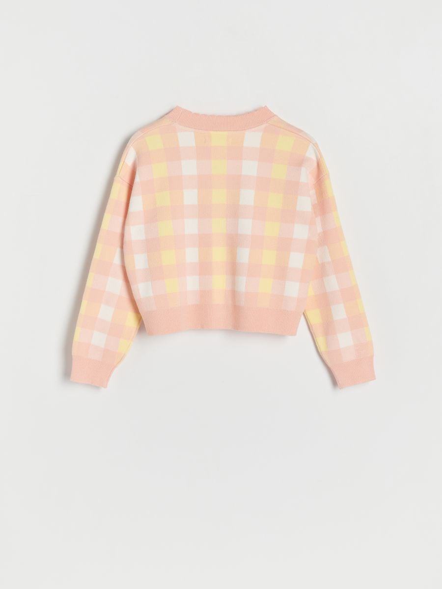 Check cardigan - multicolor - RESERVED - 4