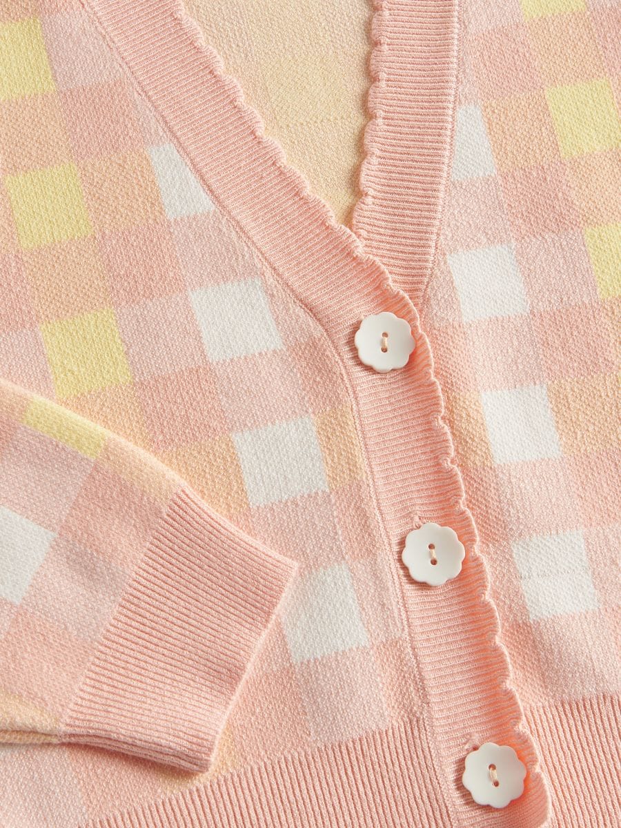 Check cardigan - multicolor - RESERVED - 3