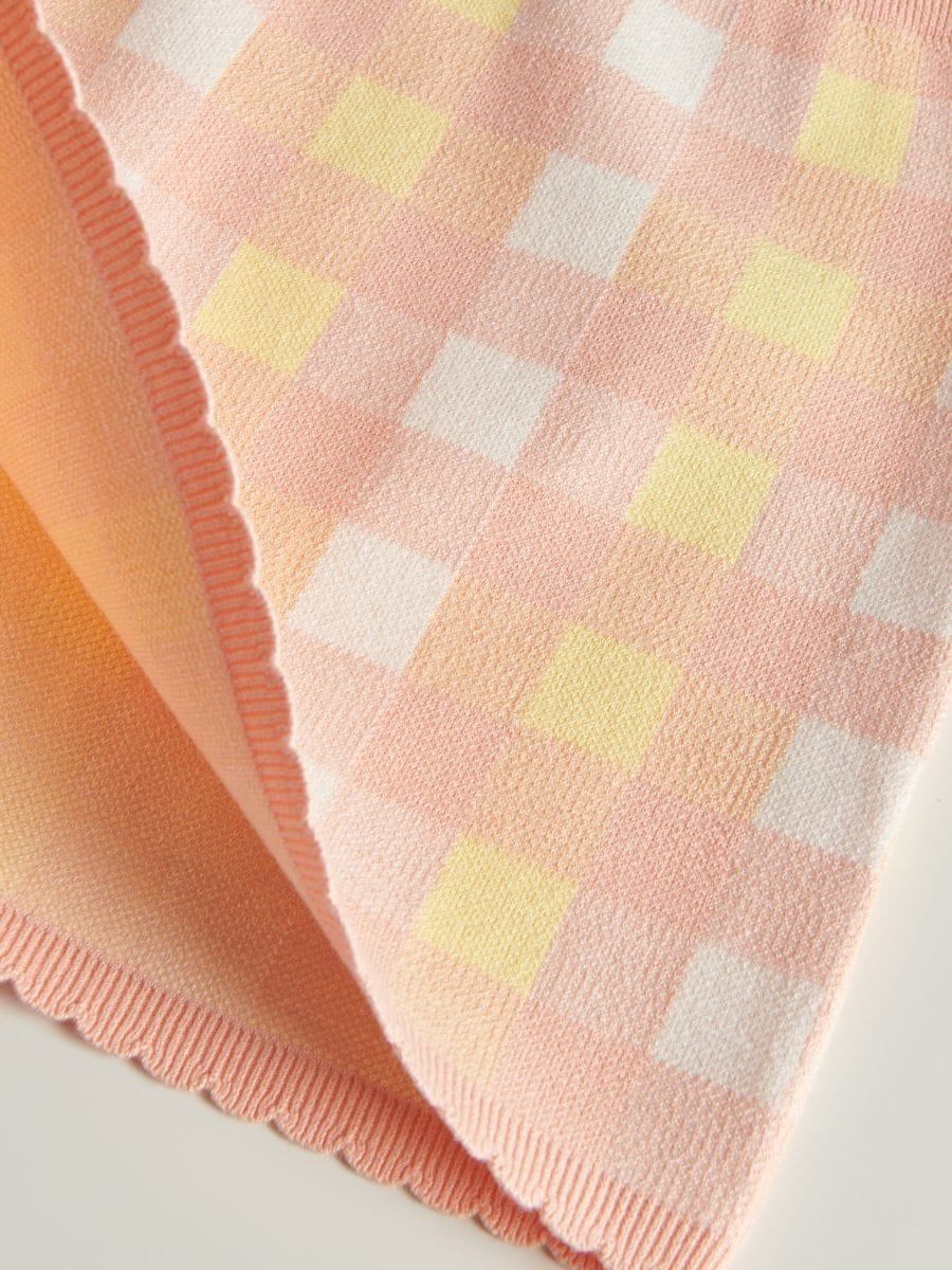 Jersey check skirt - multicolor - RESERVED - 4