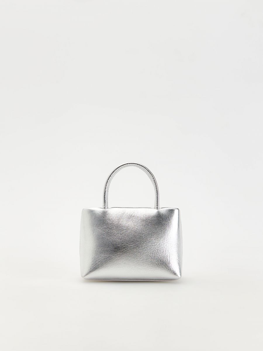 Металізована сумка-кросбоді - срібний - RESERVED