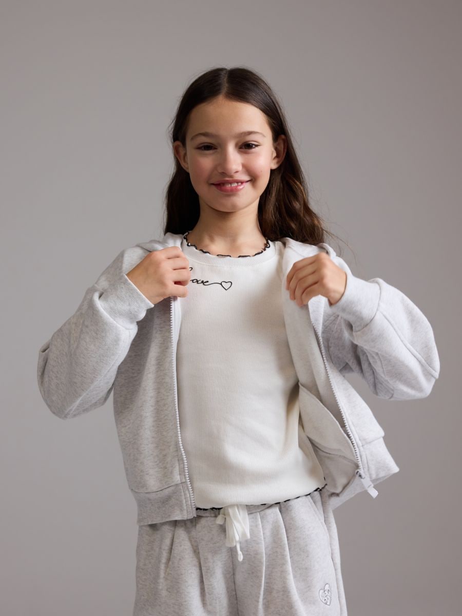 Hoodie - light grey - RESERVED - 7
