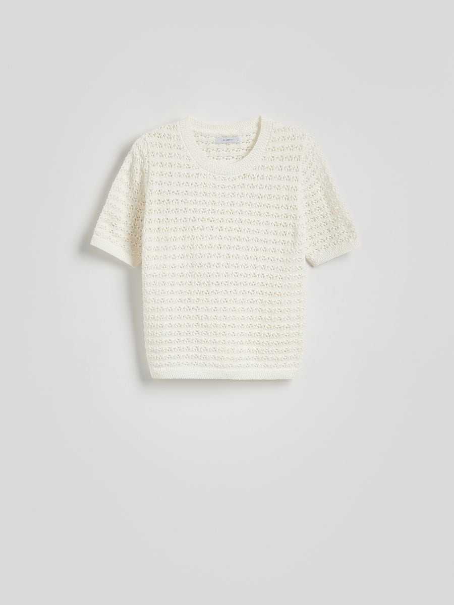LADIES` BLOUSE - cream - RESERVED - 6