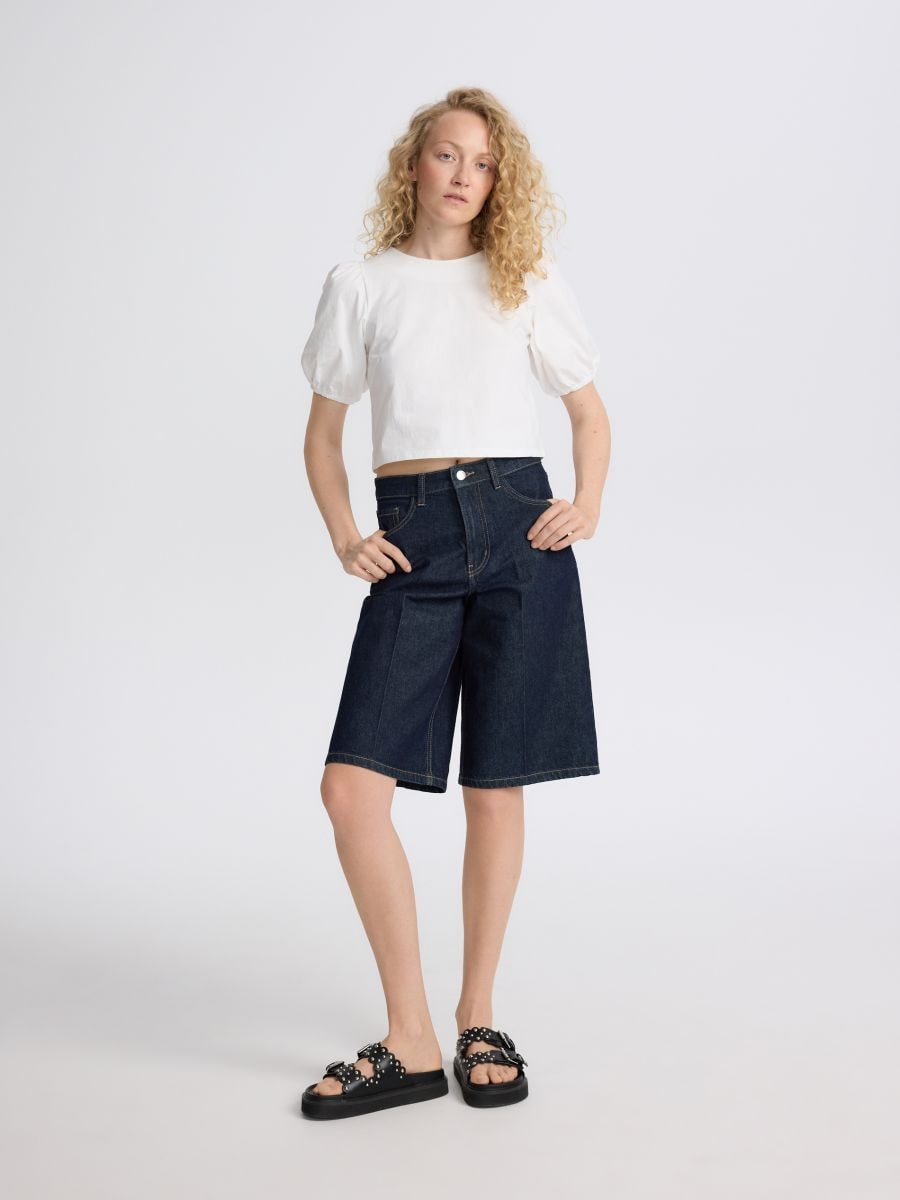 Blouse with back ties - white - RESERVED - 4