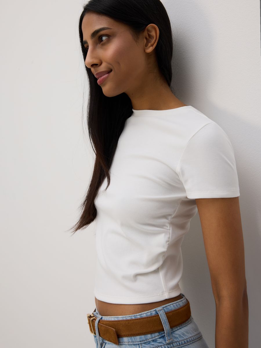 LADIES` BLOUSE - white - RESERVED - 2