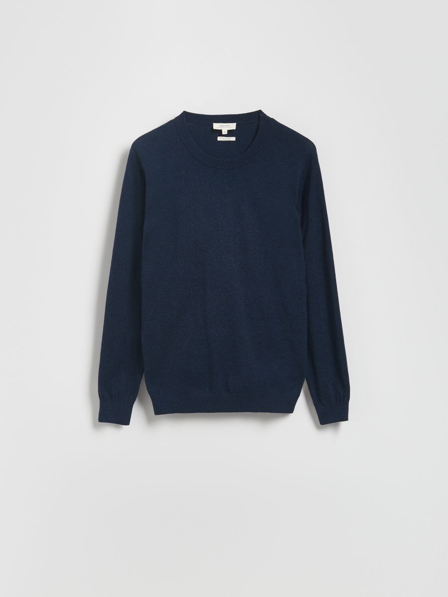 Cashmere blend jumper - navy - RESERVED