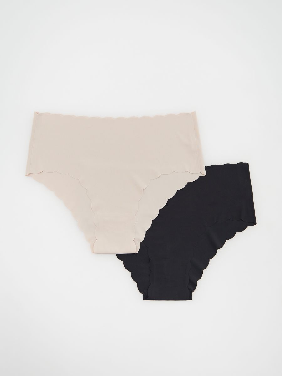 Nahtlose Slips, 2er-Pack - schwarz - RESERVED - 3
