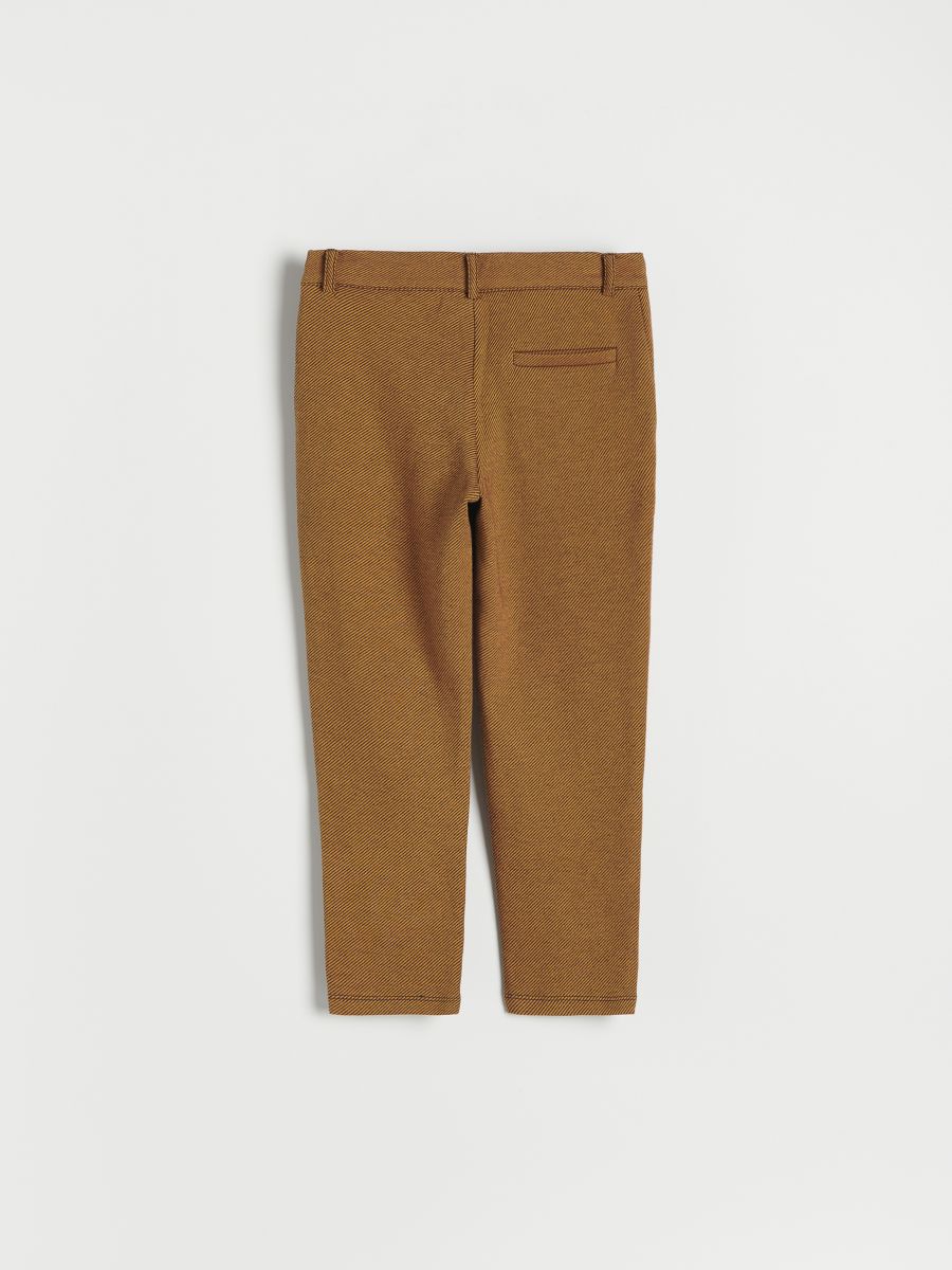 Elegant trousers with pockets - golden brown - RESERVED - 4