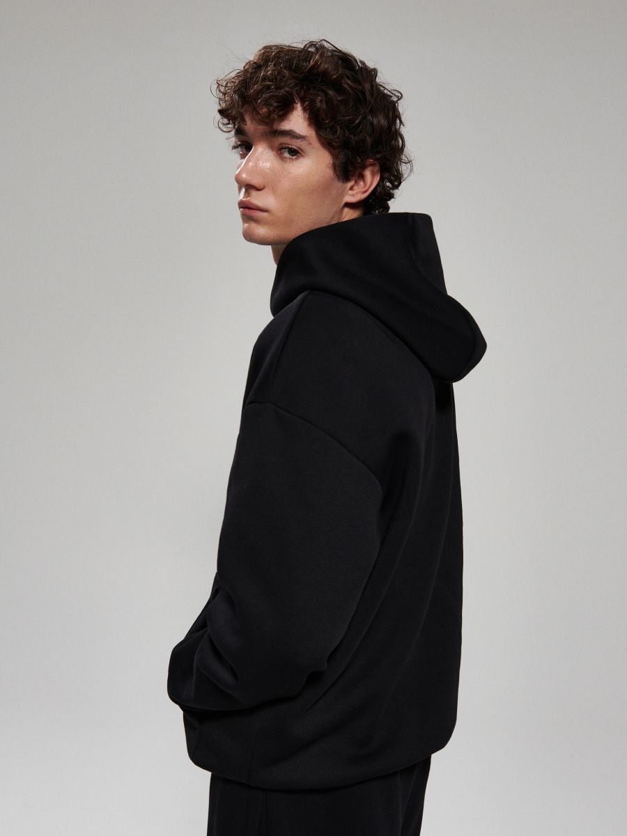 Basic hoodie - black - RESERVED - 2