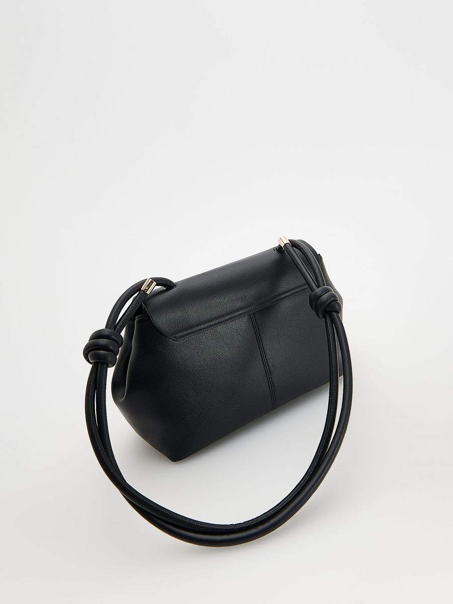 Crossbody torba od veštačke kože - crno - RESERVED - 5