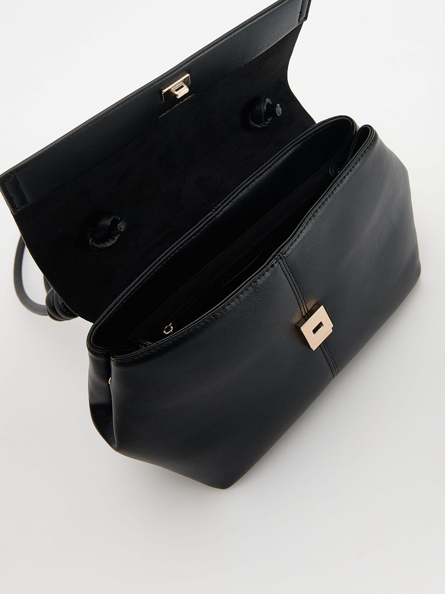 Crossbody torba od veštačke kože - crno - RESERVED - 7