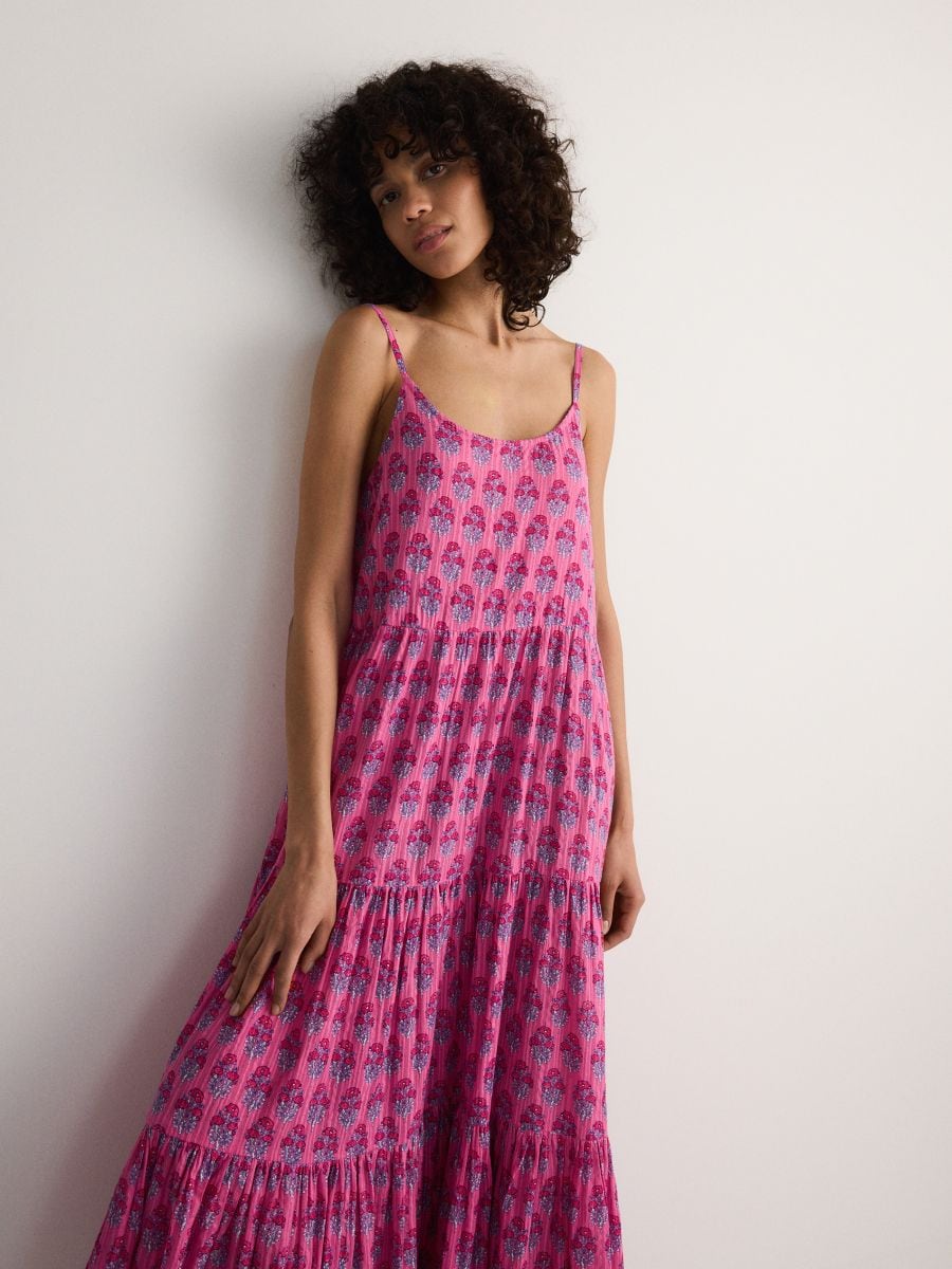 LADIES` DRESS - шарено - RESERVED - 3