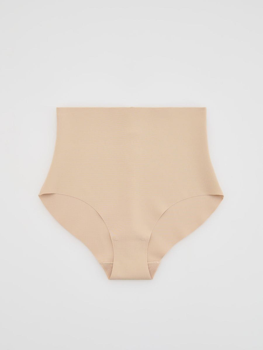High-Waist-Bikinihose - beige - RESERVED