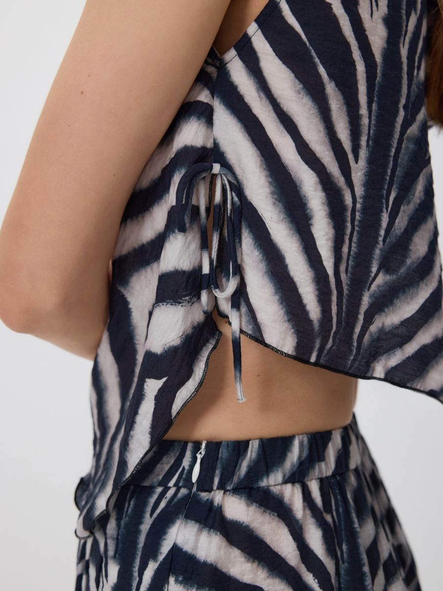 Asymmetric modal rich top - multicolor - RESERVED - 4