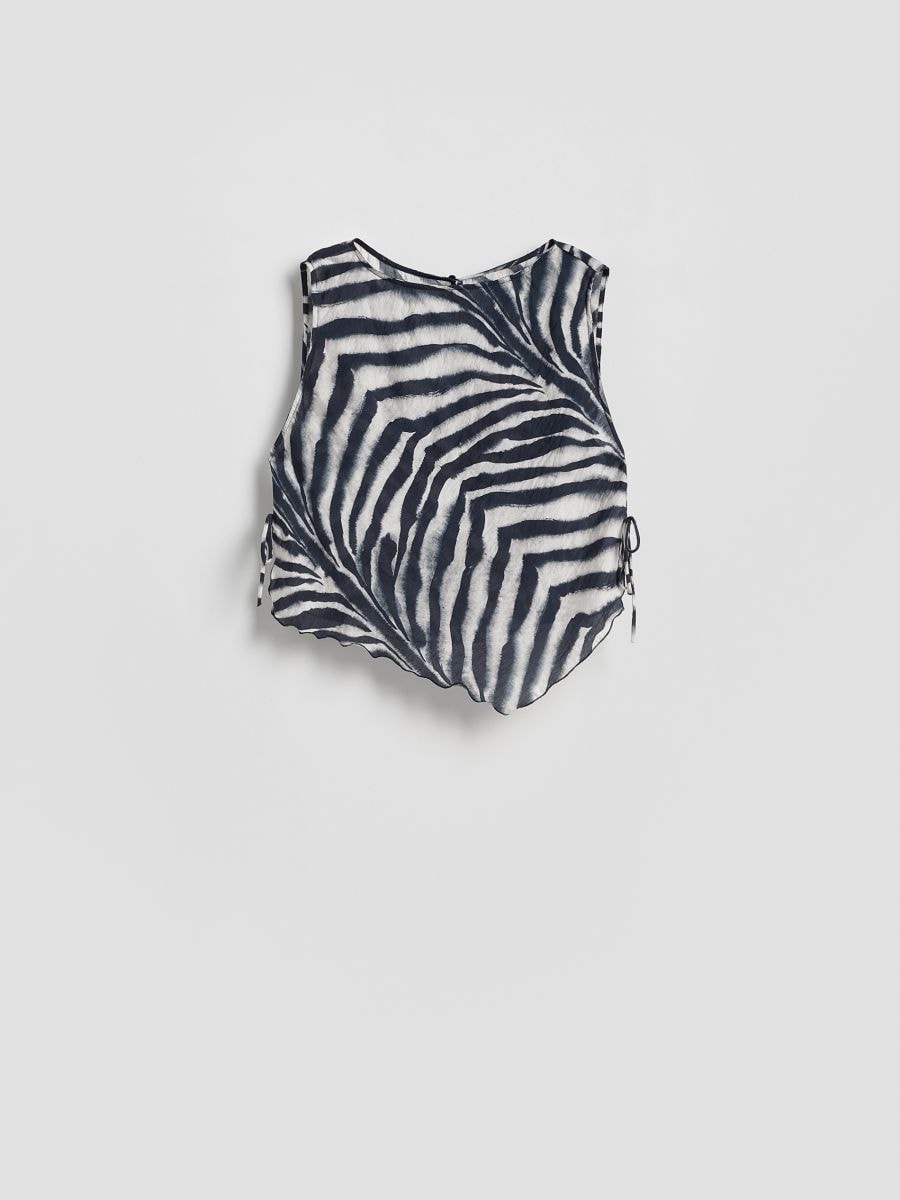 Asymmetric modal rich top - multicolor - RESERVED - 6