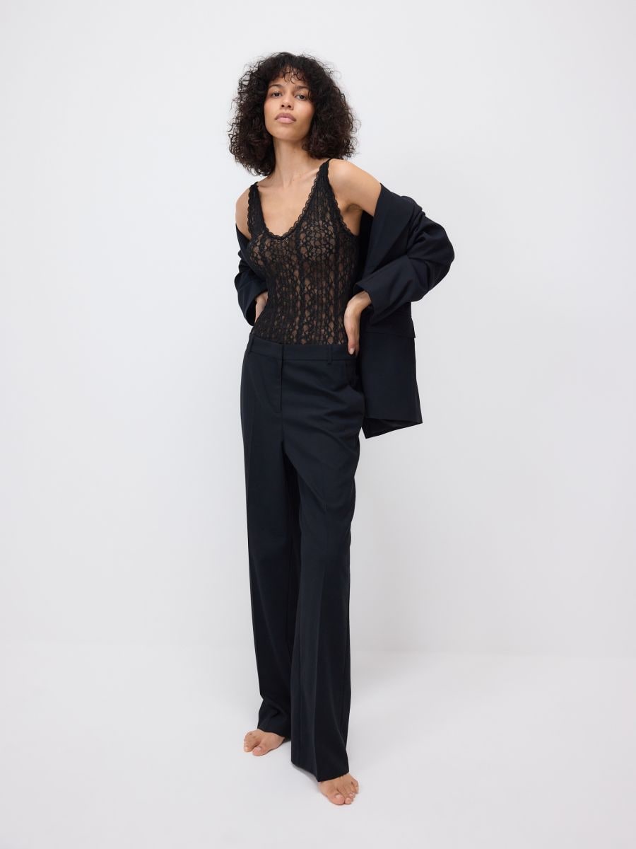 LADIES` BLOUSE BODY - black - RESERVED - 3