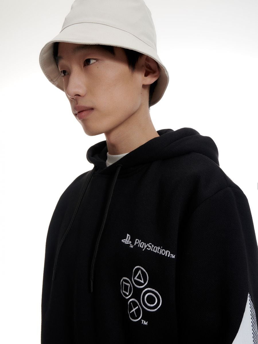Black playstation hoodie new arrivals