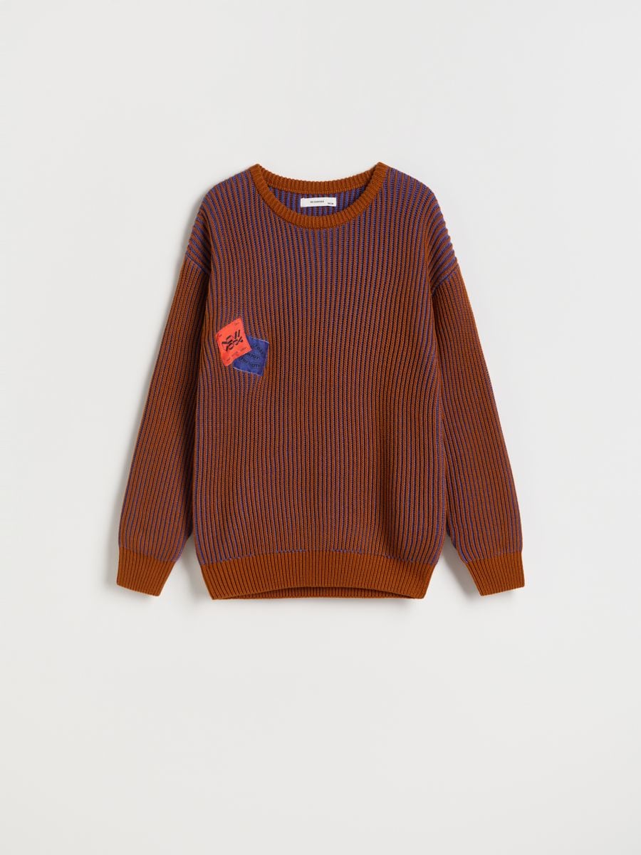 Pullover aus Strukturstoff - goldbraun - RESERVED - 2
