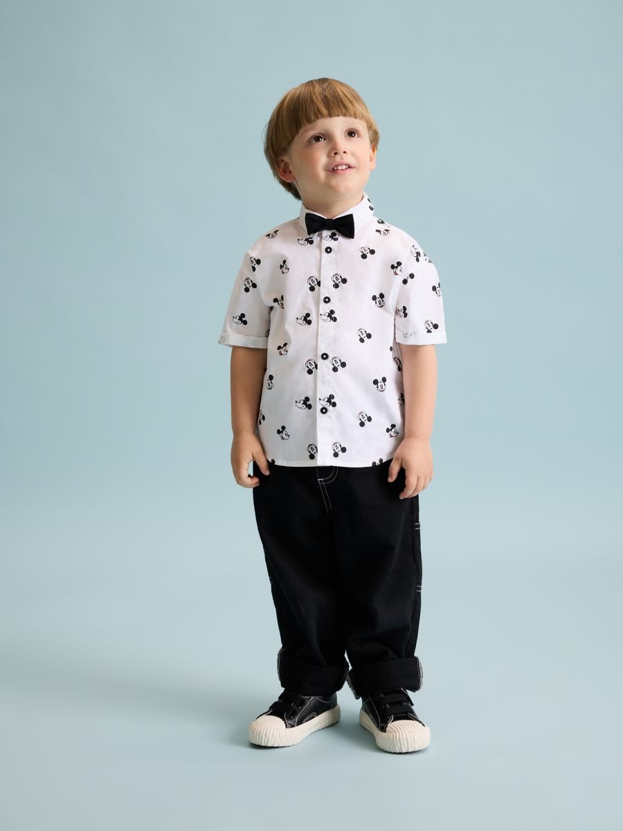 Mickey Mouse overhemd met vlinderdas - wit - RESERVED - 3