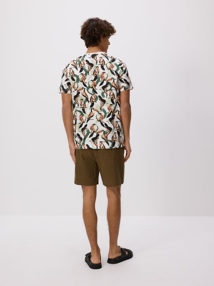T-särk regular fit - kreemvalge - RESERVED - 4