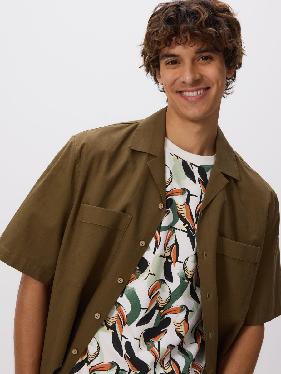 T-särk regular fit - kreemvalge - RESERVED - 5