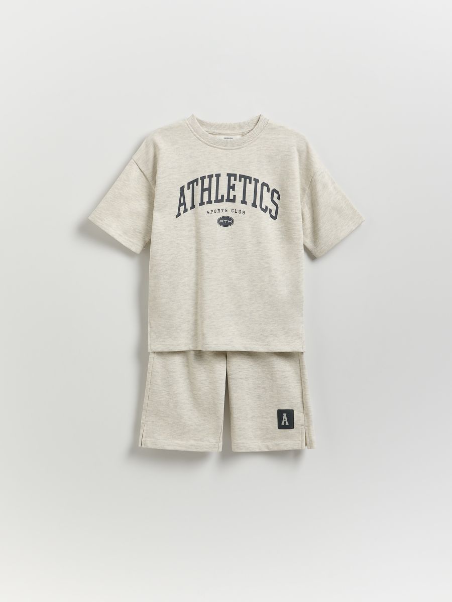 Cotton set with print - light grey - RESERVED - 2