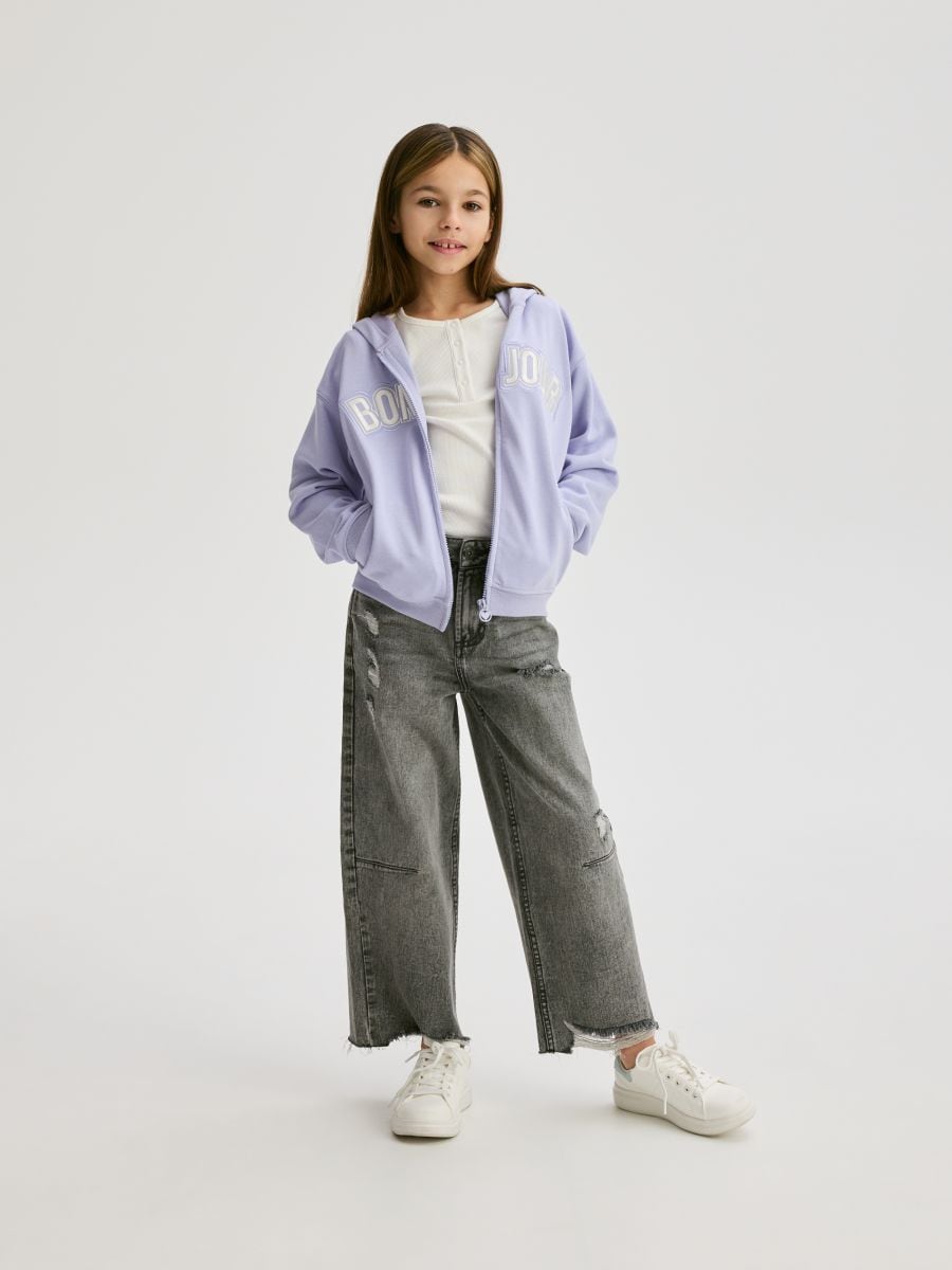 Hoodie - lavender - RESERVED - 5
