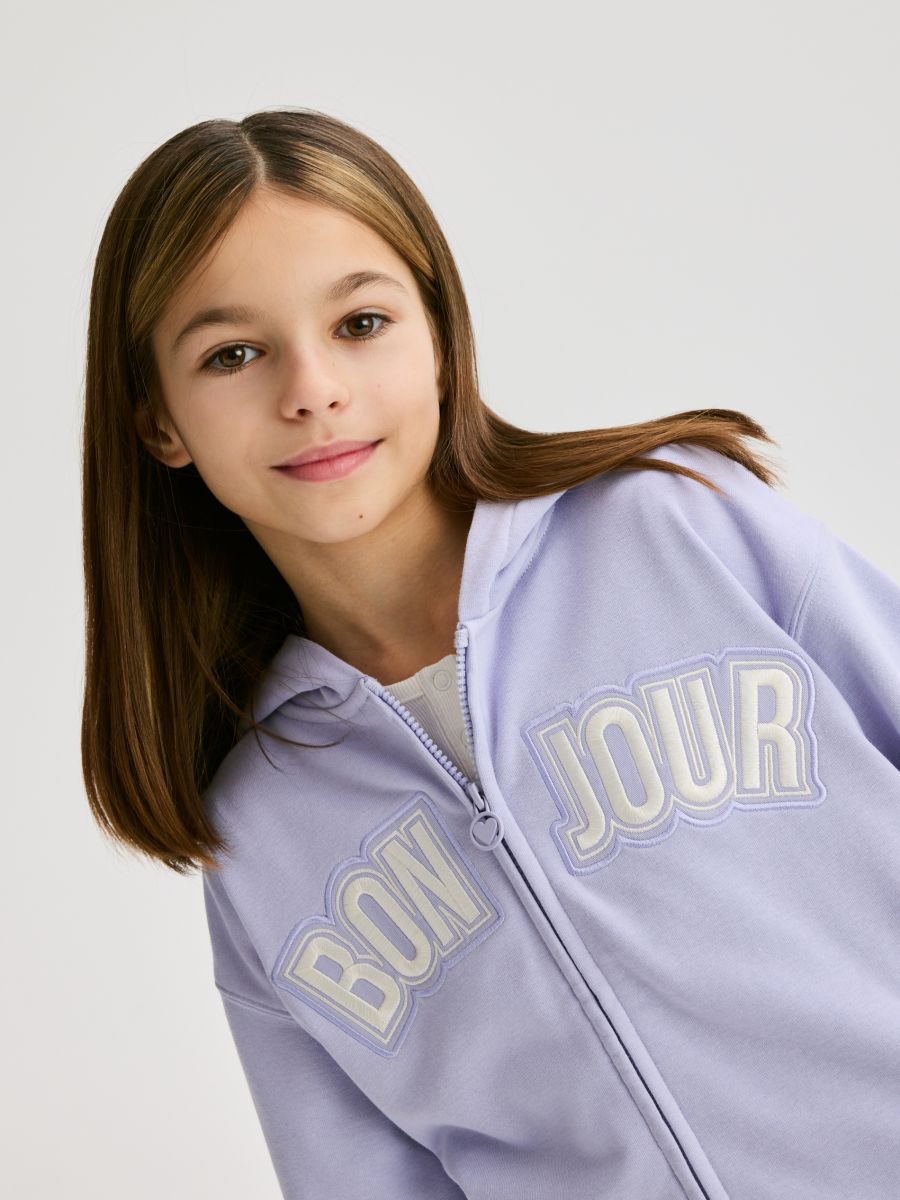 Hoodie - lavender - RESERVED - 4