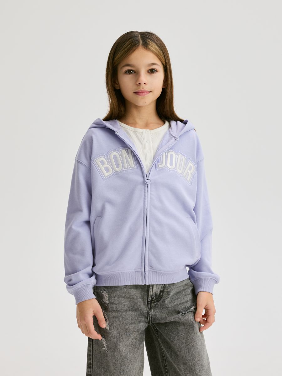 Hoodie - lavender - RESERVED - 6