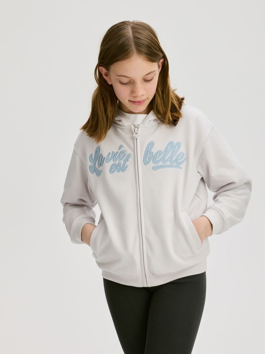 Hoodie - light grey - RESERVED - 6