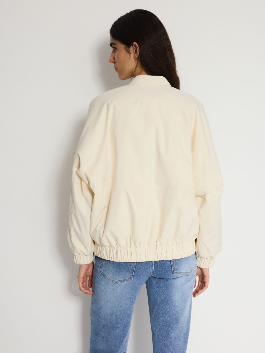 Taskutega bomber-jakk - kreemvalge - RESERVED - 5