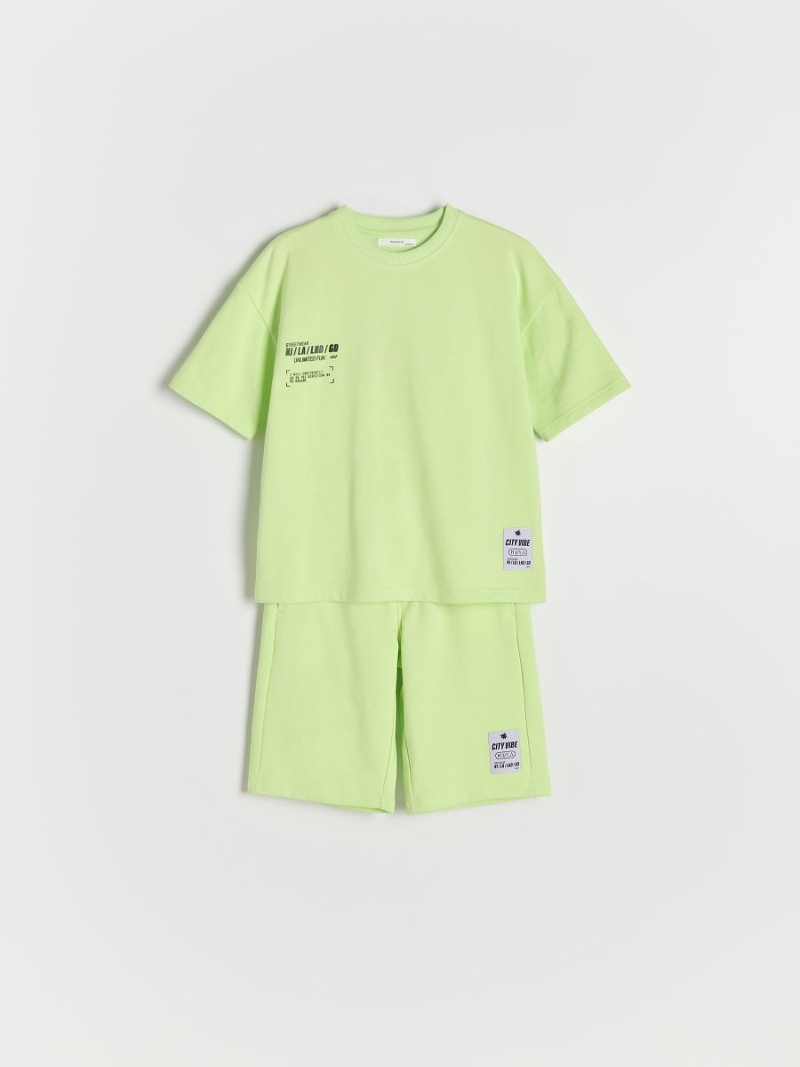 Pamučni komplet sa šorcom - žuta - RESERVED - 2