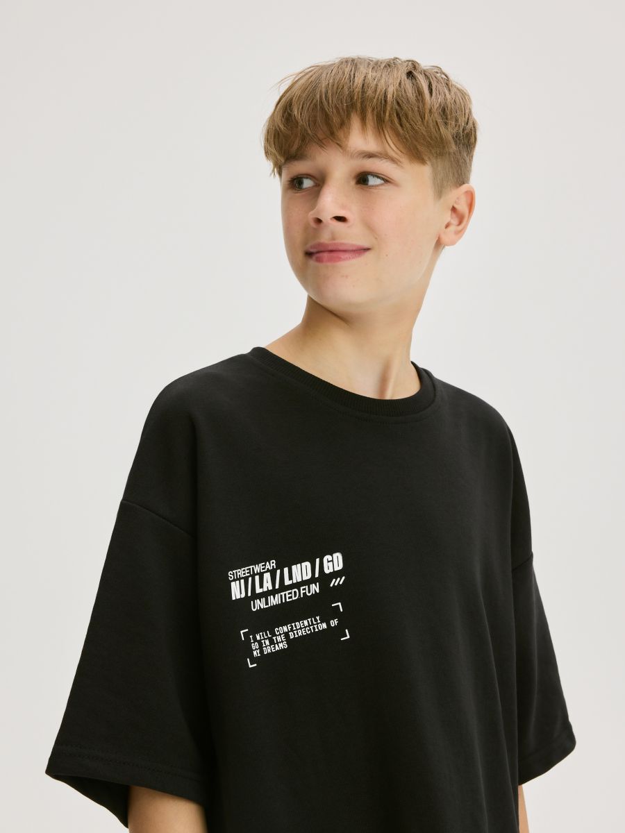 Cotton set with shorts - black - RESERVED - 5