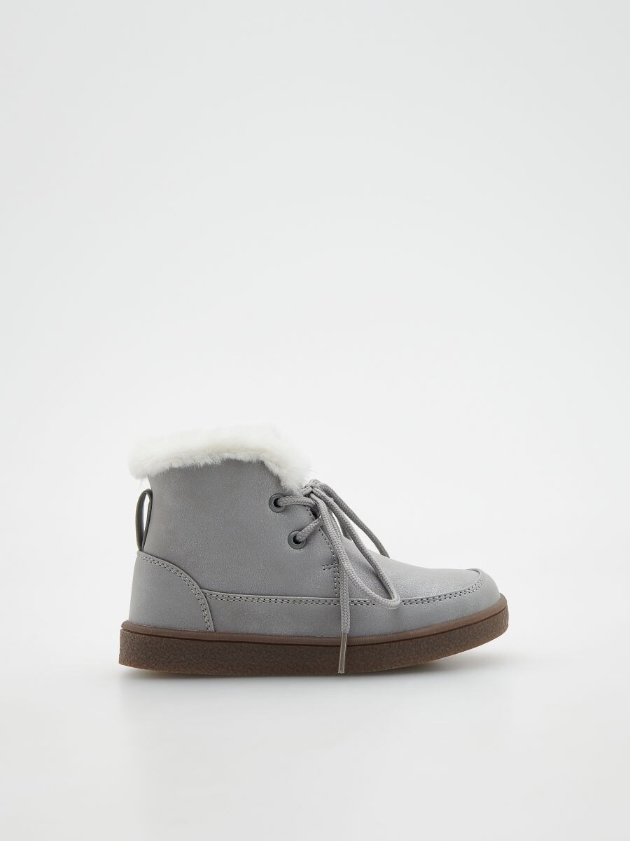 Botins com atacadores - CINZENTO ESCURO - RESERVED - 2