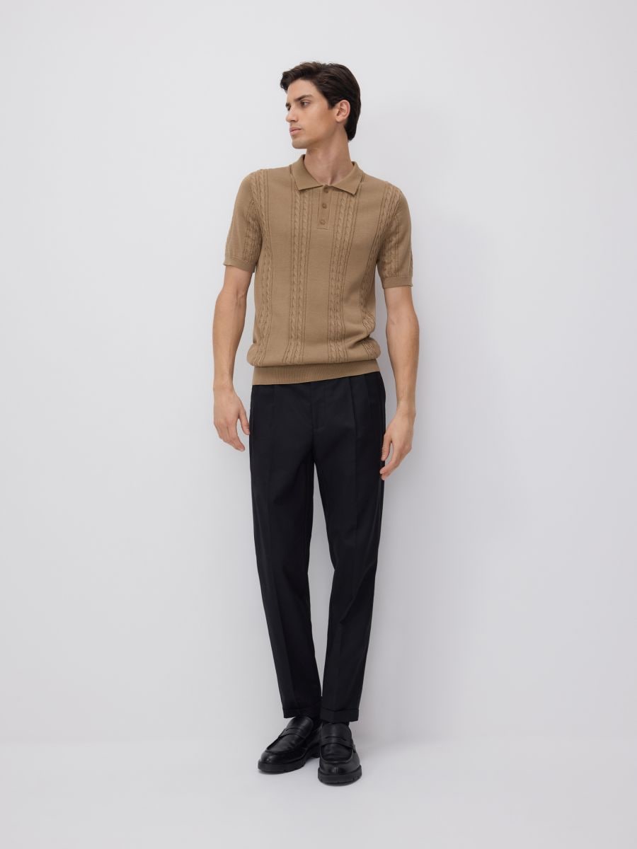 Trousers with wool blend - black - RESERVED - 3