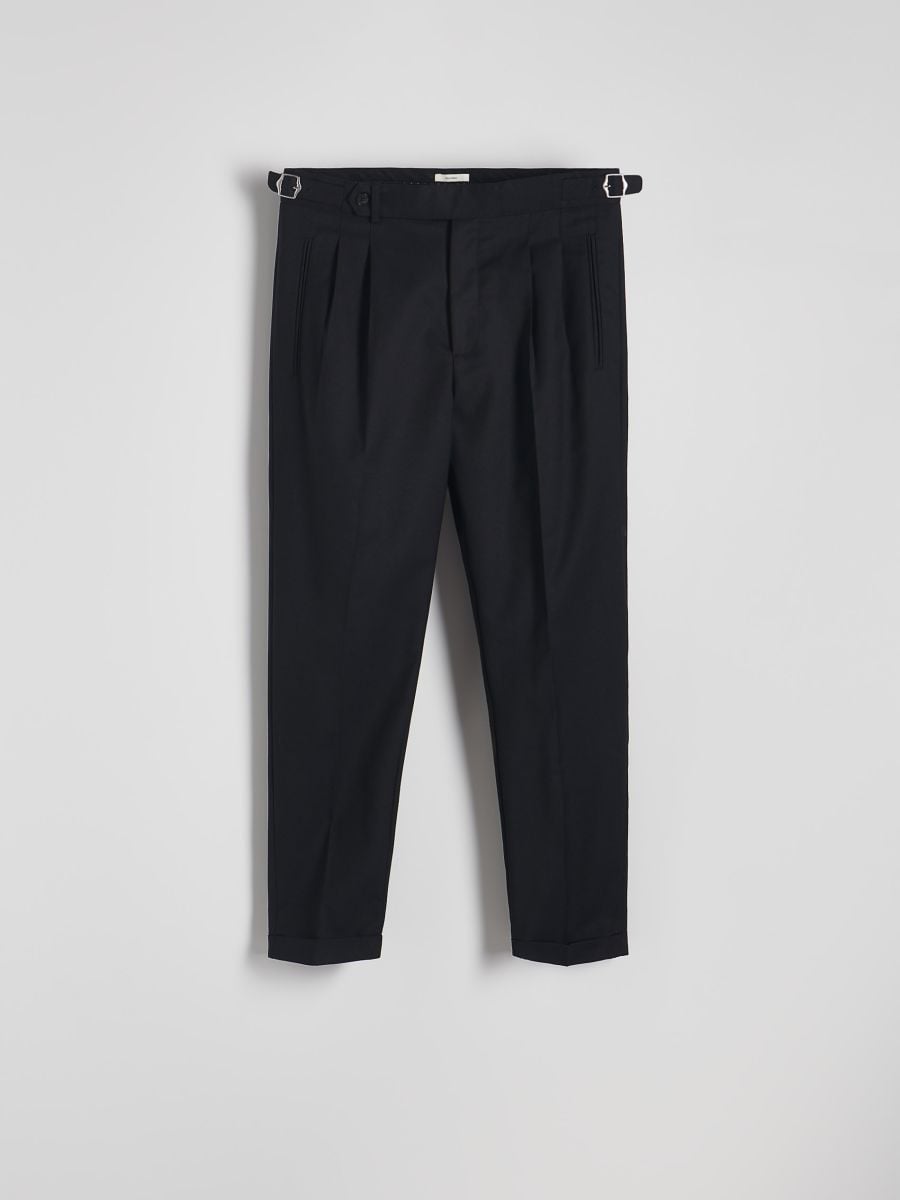 Trousers with wool blend - black - RESERVED - 5
