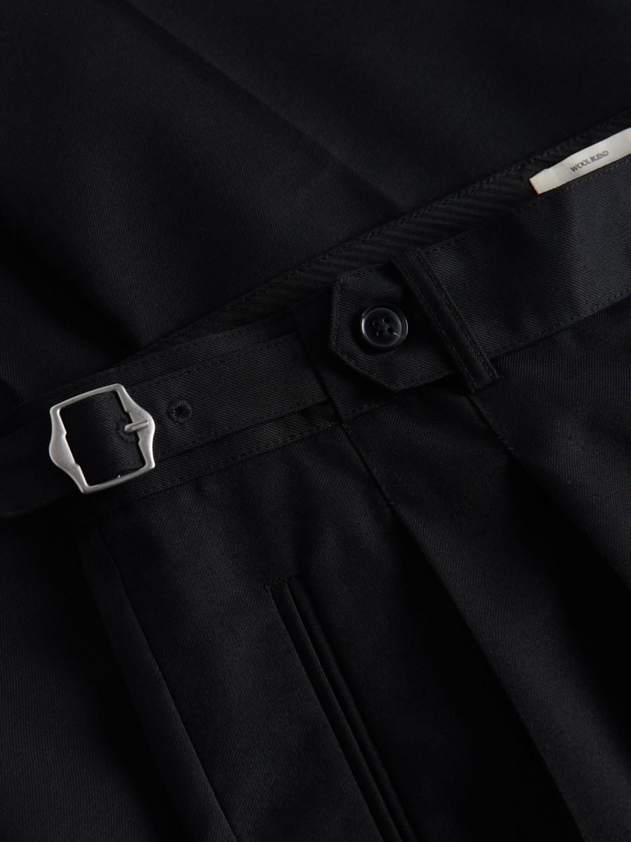 Trousers with wool blend - black - RESERVED - 2