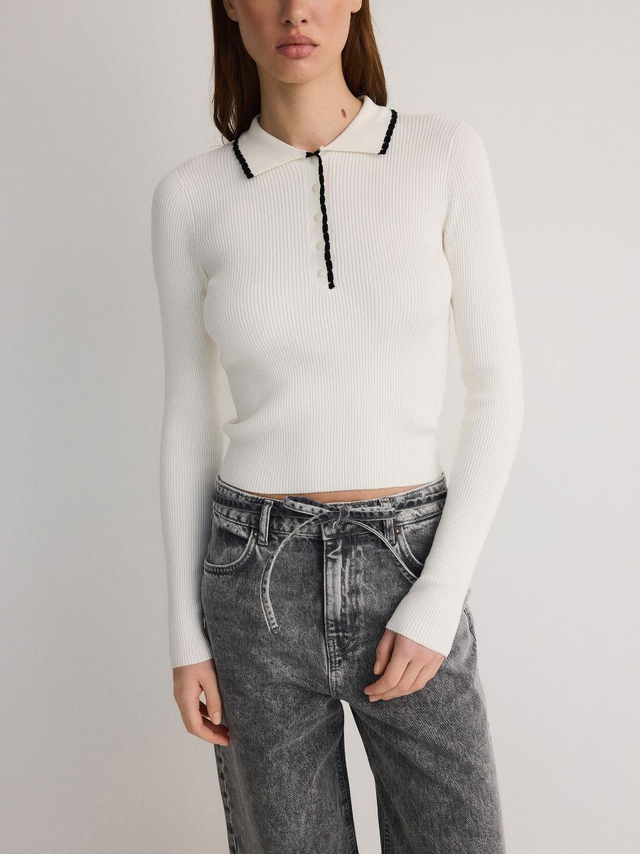 LADIES` BLOUSE - krémová - RESERVED - 4