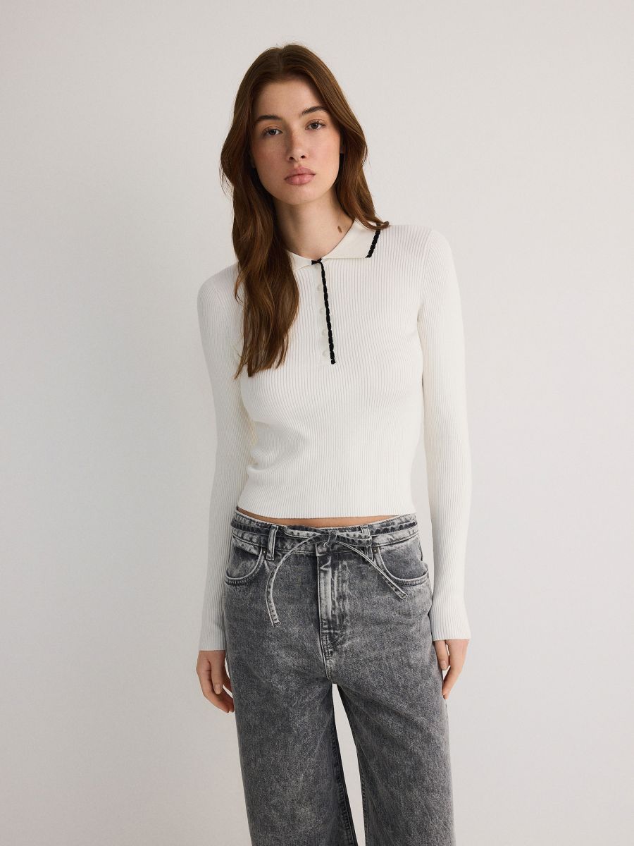 LADIES` BLOUSE - krémová - RESERVED - 2