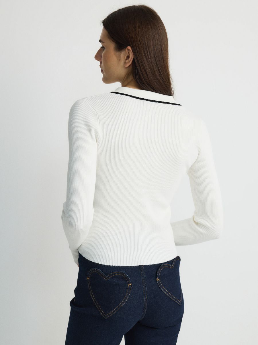 LADIES` BLOUSE - krem - RESERVED - 6