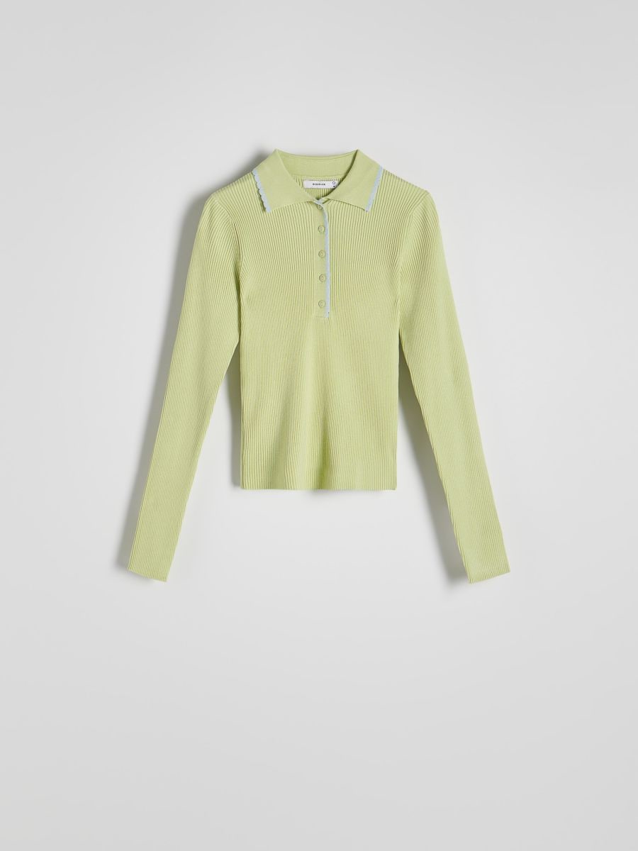 LADIES` BLOUSE - pale green - RESERVED - 5